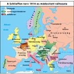 Schlieffen-terv 1914-es módosított változtata